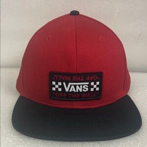 Vans Red and Black Snapback Hat